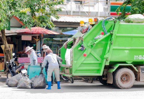 Various types of builders waste materials